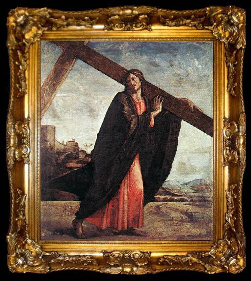 framed  VIVARINI, family of painters Christ Carrying the Cross er, ta009-2
